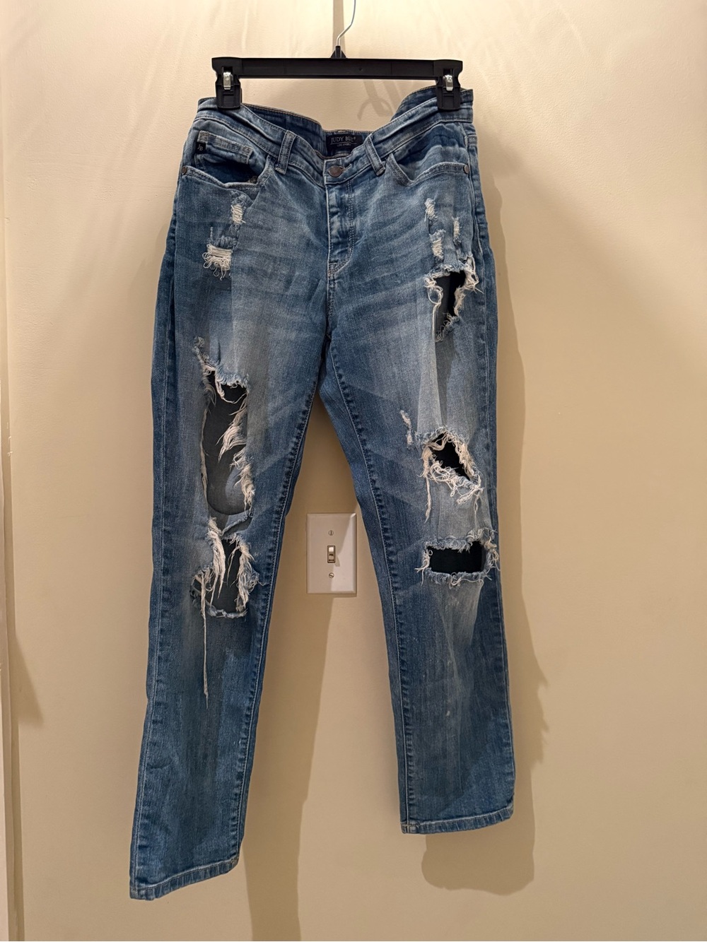 Judy Blue Distressed Women's 9 Blue Ripped Jeans Size 29